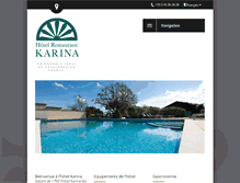 Tablet Screenshot of hotelkarina.net